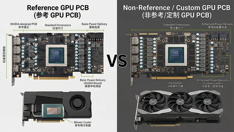 Reference vs. Non-Reference GPU PCBs