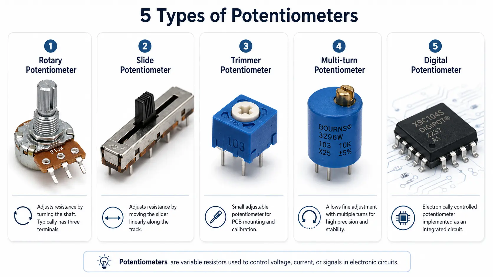 Types of Potentiometers