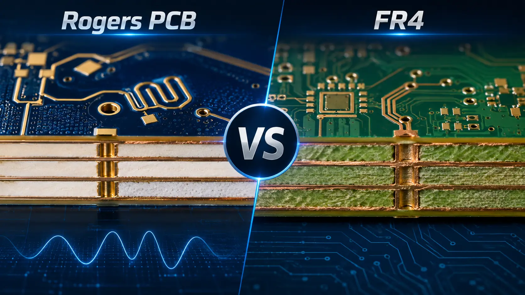 Rogers PCB Board Material vs FR4