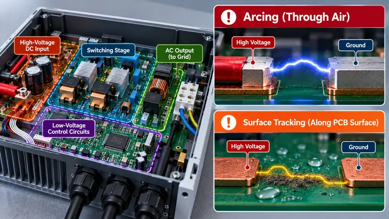 inverter-pcb-spacing-insulation-risks
